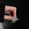 Anillo Abierto de Amor de Piedra Lunar de Estilo Frío de Venta Caliente Transfronterizo Europeo y Americano Temperamento de Dama Diseño Nicho de Lujo Ligero Joyería de Mano