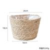 Vasos e Cestas de Palha Trançada Personalizados, Cestas Criativas de Salgueiro Trançado, Vasos de Plantas de Rattan, Cestas de Flores Decorativas para Jardinagem