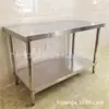 Mesa de trabalho para coleta de palha tipo desmontável mesa para restos de comida mesa de limpeza balcão de serviço aço inoxidável Guangzhou 304 aço branco mesa de trabalho