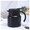 Termo de Acero Inoxidable 316 Gran Capacidad Asa de Doble Capa Olla para Estofado Tetera Portátil Separación de Agua y Té Tetera para Preparar Té Portátil