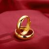Casamento dragão de ouro e fênix anel banhado a ouro feminino cobre banhado a ouro imitação ouro cabelo dragão financeiro grande anel masculino feitiço muitas explosões