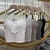 Camisola de chica picante con diseño de botones a rayas y copas acolchadas integradas, casual, a la moda, cómoda y se puede usar como capa exterior