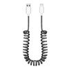 Fabricante Original Cable de Datos para Coche Cable de Resorte Extensible 60W Carga Súper Rápida Tipo-C para Teléfono Móvil Cable de Carga Personalización