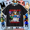 Nueva camiseta de manga corta para niños del juego de Roblox Animal Hospital, top moderno