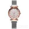Tendência da Moda Transfronteiriça Relógio Digital de Diamante Versão Coreana Feminina Estudante Pulseira de Malha de Liga Prata Rosa Relógio de Quartzo Atacado
