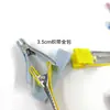 Accesorios para pinza de pelo de niños de 3,5/5 cm pinza de doble horquilla bolsa de cinta de grogrén hecha a mano material para pinza de pelo accesorios para tocado