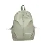 Mochila de color liso estilo Ins, estilo universitario, para estudiantes de secundaria mujeres, simple y ligera, mochila casual de alta apariencia