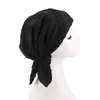 Chapéu Turbante com Tecido Plissado Bolha Amazon para Cabelo Chapéu Quimioterapia Chapéu Transfronteiriço Jdt-463E