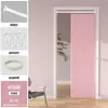 Cortina de Puerta Magnética Plegable Invisible, Cortina de Viento Frío para Aire Acondicionado, Cortina Divisoria para Dormitorio, Sala de Estar, Pasillo, Vestíbulo, A Prueba de Viento, No Requiere Taladros