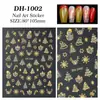 Adesivos de Unha de Natal com Glitter Dourado Adesivos Planos Boneco de Neve Natalino DIY Acessórios para Nail Art Estilo Dh