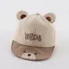 Chapéu de Bebê para Primavera e Outono, Boné Fofo de Desenho Animado com Aba Macia de Bico de Pato para Meninos, Boné de Baseball para Bebês e Meninos Pequenos