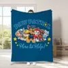Serie Animada Manta de Franela Amazon Manta de Siesta para Niños Estampado de Paw Patrol Transfronteriza Más Vendida Manta para Todas las Estaciones