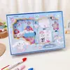 Conjunto de Manuais, Caixa de Presente para Manual, Caderno Fofo de Presente para Aluno do Ensino Fundamental, Conjunto Criativo de Papelaria Infantil, Caixa de Presente