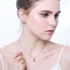 Yinyuanmei Juego de Collar con Cadena de Plata de Ley S925 Moda Anillo Doble Fabricantes Mayoristas de Joyería Joyería de Grasa de una Generación