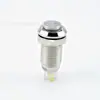 Interruptor de Botón Metálico Ligero de Cabeza Plana de 10 mm con 4 Pines Pin Cabeza Plana/Cabeza Alta Restablecimiento Automático/Bloqueo Automático Apertura de Botón