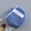 Toalla de Microfibra Redonda Gancho de Belleza Toalla Desmaquillante Reutilizable Esponja Seca para Polvo Almohadilla Desmaquillante 18g Mayoreo