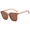 Óculos de sol de moda femininos novos de alto padrão com proteção solar polarizados marrons óculos de sol masculinos proteção UV para motorista dirigindo
