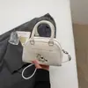 Bolso de Mano de Encaje con Perlas Estilo Coreano de Nicho Nuevo 2026 para Mujer, Bolso Cruzado Versátil, Bolso Boston a la Moda con un Toque de Lujo