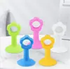 Batente de Porta Anticolisão Batente de Porta Almofada Amortecedora Sem Furo Silicone Banheiro Espessado Protetor de Maçaneta Superior Dispositivo de Sucção para Porta