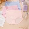 Family Beauty 974 Ropa Interior para Mujer Jacquard Color Sólido Cintura Ancha Cintura Media RC Algodón Calzones para Mujer