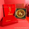 Adorno de Disco Cuadrado de Oro Puro Pixiu para Sala de Estar, Vestíbulo, Decoración de Oficina, Regalos Empresariales, Venta al por Mayor Personalizada