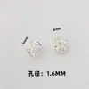 Banho de Ouro 18K com Cobre Suporte de Contas Lótus Vazado Dupla Face Acessórios de Joias Cintura Fina Pulseira DIY Colar Acessórios de Cristal