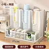 Caixa de armazenamento para sachês de chá, porta-copos descartáveis de mesa de grande capacidade, suporte para copos de papel, dispensador de copos, porta-palitos para canto do café