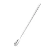316L Palillo Especial para Batir Leche en Polvo para Bebés Cuchara Creativa para Remover Café Mango Largo Cuchara de Gota de Agua Cuchara para Postres Cuchara para Miel