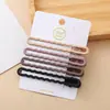 Dopamina estilo coreano simple sin costuras clip lateral marrón leche pasador de pelo pinza para flequillo lateral femenina accesorio para el pelo pinza para pelo suelto