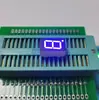 Tubo digital LED de 0,36 polegadas, 1 dígito, azul brilhante, tubo digital de duas fileiras, 10 pés, único, 8 total, tubo digital negativo