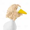 Pelucas para mascotas transfronterizas, pelucas de ganso, pelucas de ganso para porche, sombreros grandes de cabeza de ganso, disfraz divertido con pelo largo trenzado
