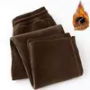 Novas calças de perna larga, corte solto, para outono e inverno, para homens, com corte reto, cintura alta, tecido de veludo cotelê e design casual com forro de fleece, oferecendo uma silhueta relaxada e fluida.
