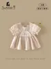 Camisas Infantis 2026 Verão Novo Estilo Bebê e Criança Pequena Camisa de Base Estampada Floral Manga Meia Mão Camisa de Boneca Top