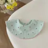 Baberos Lindo Estilo Coreano para Bebés y Niños, Baberos de Saliva Estilo Ins para Niños y Niñas, Baberos Doble Cara de Algodón Puro Clase A con Bordes Enrollados, Adecuados para Todas las Estaciones