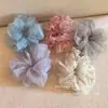 Goma para el pelo romántica de organza a cuadros estilo francés, hace que la cara se vea más pequeña, accesorio para el pelo dulce simple retro francés, estilo nuevo