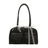 Moda Coreana Bolso Boston Bajo el Brazo 2025 Verano Nuevo Bolso de Bowling Portátil Gran Capacidad Bolso de Hombro Casual