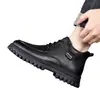 Zapatos de Algodón Gruesos para Hombre Otoño e Invierno 2026, Zapatos de Papá, Casual de Negocios Modernos Versátiles de Caña Media-Alta de Algodón
