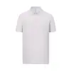 Camisa Polo Fria de Secagem Rápida de Seda de Gelo de Nylon 180g com Gola, Camiseta de Manga Curta, Camisa Cultural, Roupa de Trabalho com Impressão de Logo
