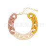 [6 Colores Disponibles] Pulsera de Moda Geométrica Pequeña de Acrílico Patchwork para Mujer, Pulsera Ligera de Acrílico