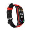 Para Xiaomi 7 correa de pulsera Xiaomi 34 pulsera de silicona Reloj inteligente deportivo de dos colores doble hebilla 56 generación Universal