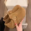 Zapatos Birkenstock de suela gruesa con tacón oculto de doble uso, slip-on, zapatos perezosos para mujer, nuevos de otoño 2026, zapatos sencillos Birkenstock