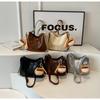 Bolsa Feminina 2024 Inverno Nova Moda Simples Bolsa Transversal Bolsa de Ombro Estilosa Retrô Bolsa Simples para o Dia a Dia Feminina