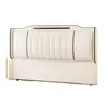 Nuevo 2025 Cama con Respaldo para Mesita de Noche Moderna Bolsa Suave Respaldo de Madera Maciza Simple Panel Trasero de Pie Integrado de Lujo Accesible Ultradelgado