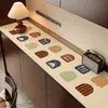 Tapete para Mesa de Gabinete de TV, Aparador de Comedor de Lujo de Gama Alta, Zapatero, Tela Protectora para Gabinete de Vino, Mantel Largo, Tapete Protector Anti-Suciedad para Encimera