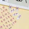 Nuevo Calcomanía de Arte para Uñas en Relieve Estéreo 5D Mariposa Flor Encaje Moño Tulipán Calcomanía de Uñas de Alta Gama