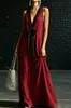 Comércio Exterior Roupas Femininas AliExpress Sem Mangas Decote V Sexy Casual Europeu e Americano Praia Viagem Suave Elegante Vestido de Alta Qualidade