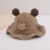 Gorra para Niños Estilo Coreano Primavera y Otoño Unisex Bebé Oso Pequeño Gorra de Béisbol Lindo Osito Casual Versátil