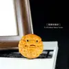 Ornamento de mão de bola Pixiu de cipreste chinês recém-esculpido, um item cultural portátil que realiza desejos, artesanato em madeira no atacado