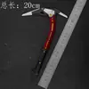Periférico do Jogo Breakout da Zona Escura Arma de Combate Corpo a Corpo 20cm Faca Pesada Limpadora de Estrada Modelo Dobrável de Liga Não Afiada
