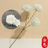 Rosa de 3 Cabezas sin Hojas, Venta Directa del Fabricante, Decoración de Boda, Decoración para Hogar de Hotel, Ramo de Flores Eternas, Decoración del Hogar